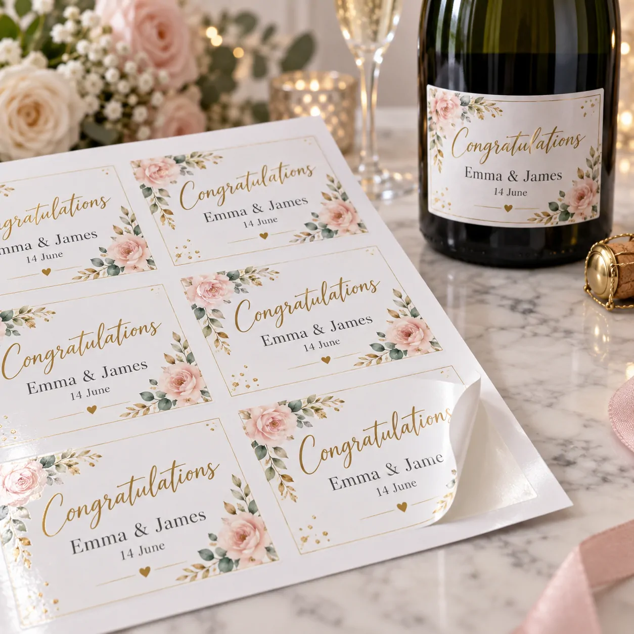 Personalised Champagne Labels