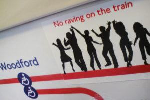 no-raving-on-train-sticker