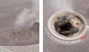 folgers coffee manhole stickers