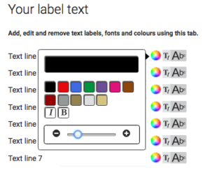 Label-Text-Editor