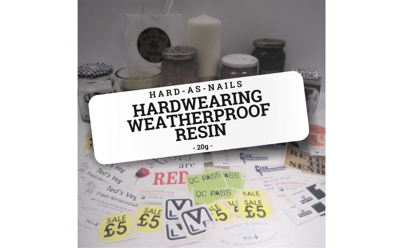 Sticky labels that stand up to the elements