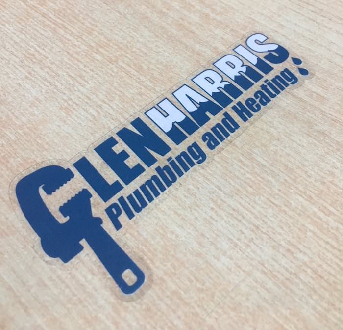 Clear Labels With White Print Sticky Labels