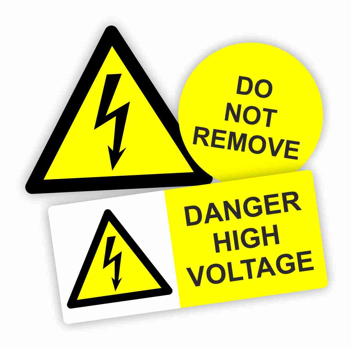 Electrical warning labels