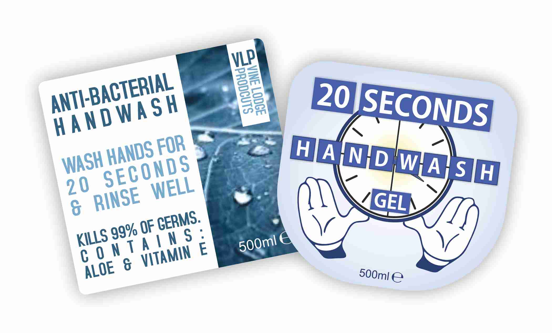 Waterproof handwash labels