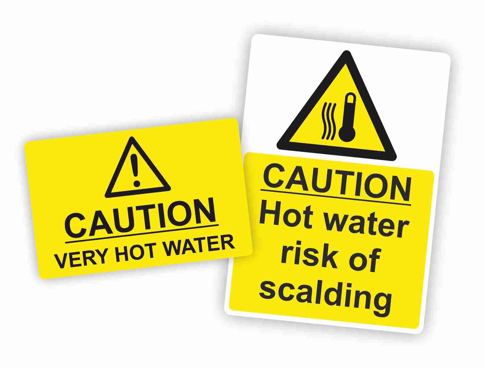 Waterproof warning labels