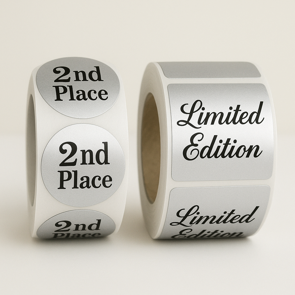 Printed Silver Labels