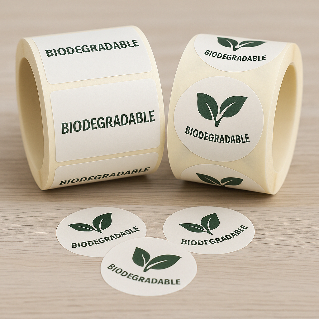 Biodegradable Labels & Stickers | Fast Next Day Delivery