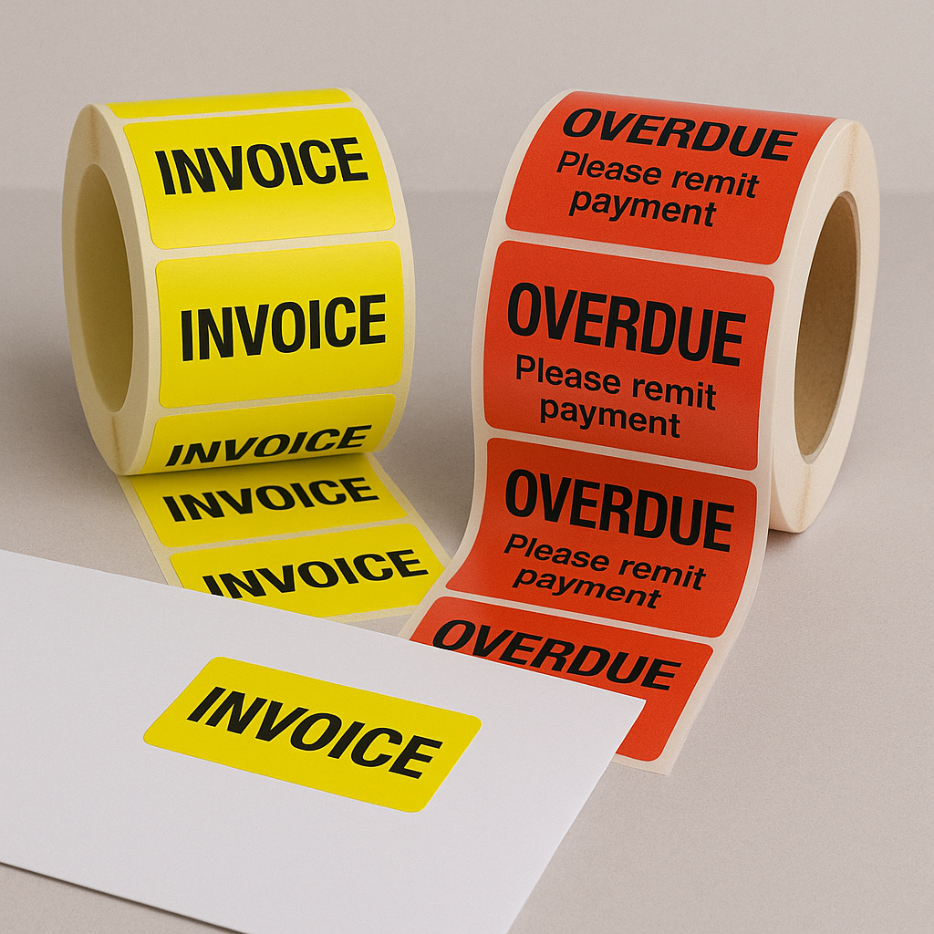 Accounting Labels direct from the label printer