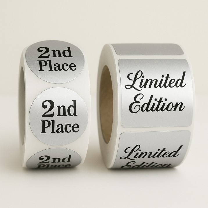 Printed Silver Labels