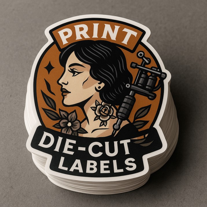 Die Cut Vinyl Labels | Printed Labels | Product Labels & Stickers