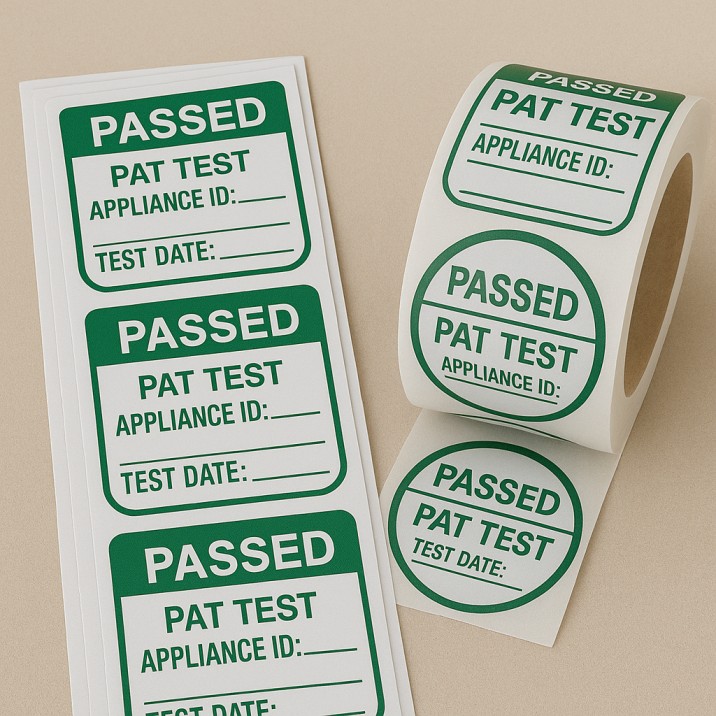 Electrician Labels - design online or contact us.