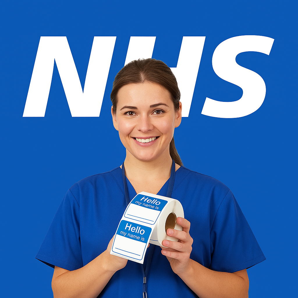 Sticky Labels Supporting The NHS