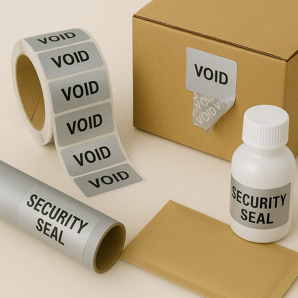 Printed Security Labels | Tamper-Evident & VOID Stickers