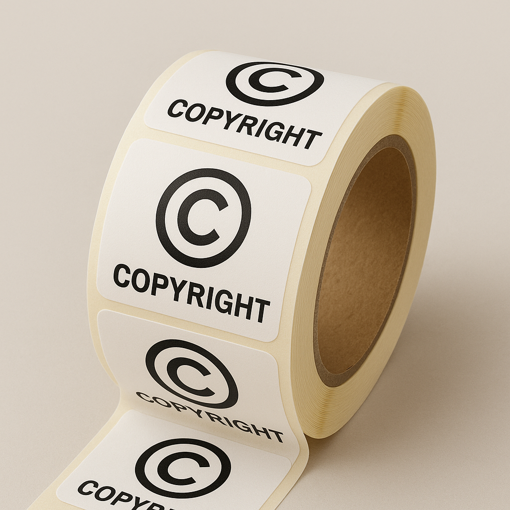Photographer Copyright Labels - low cost and fast delivery