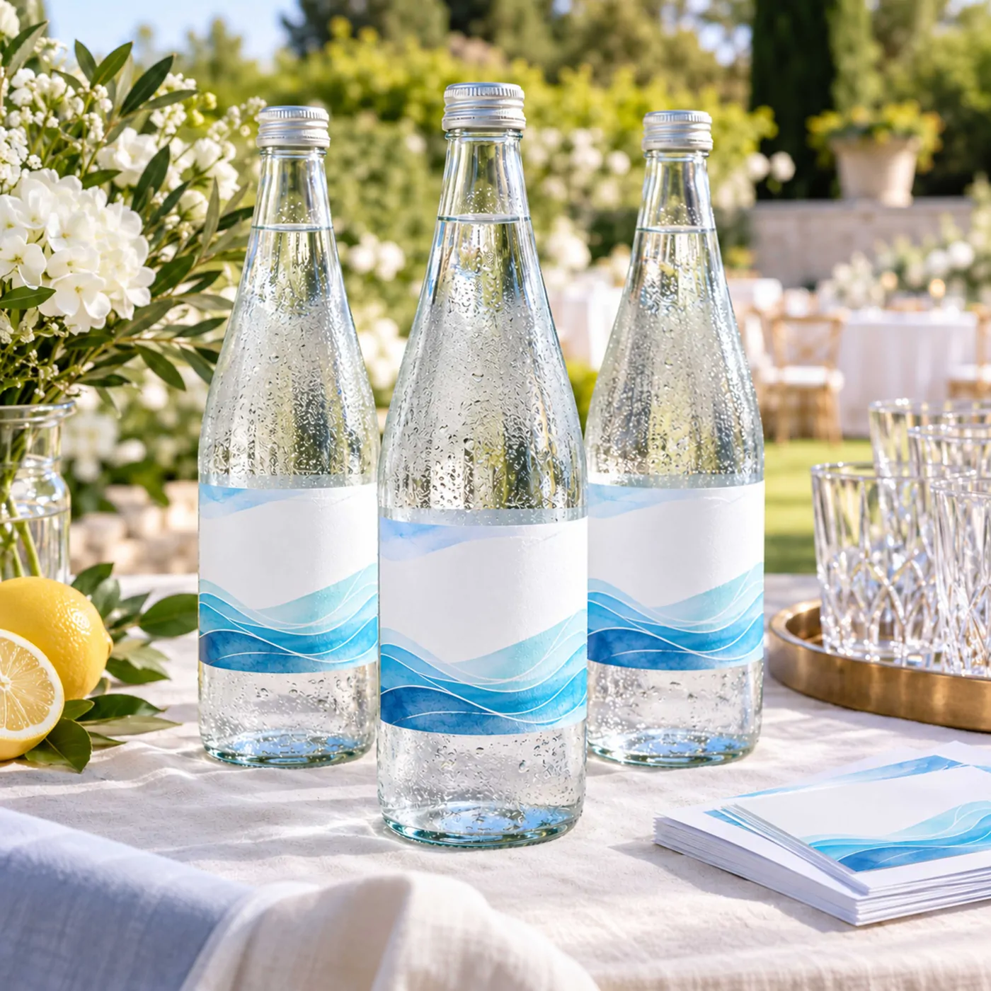 Water Bottle Labels applied product example