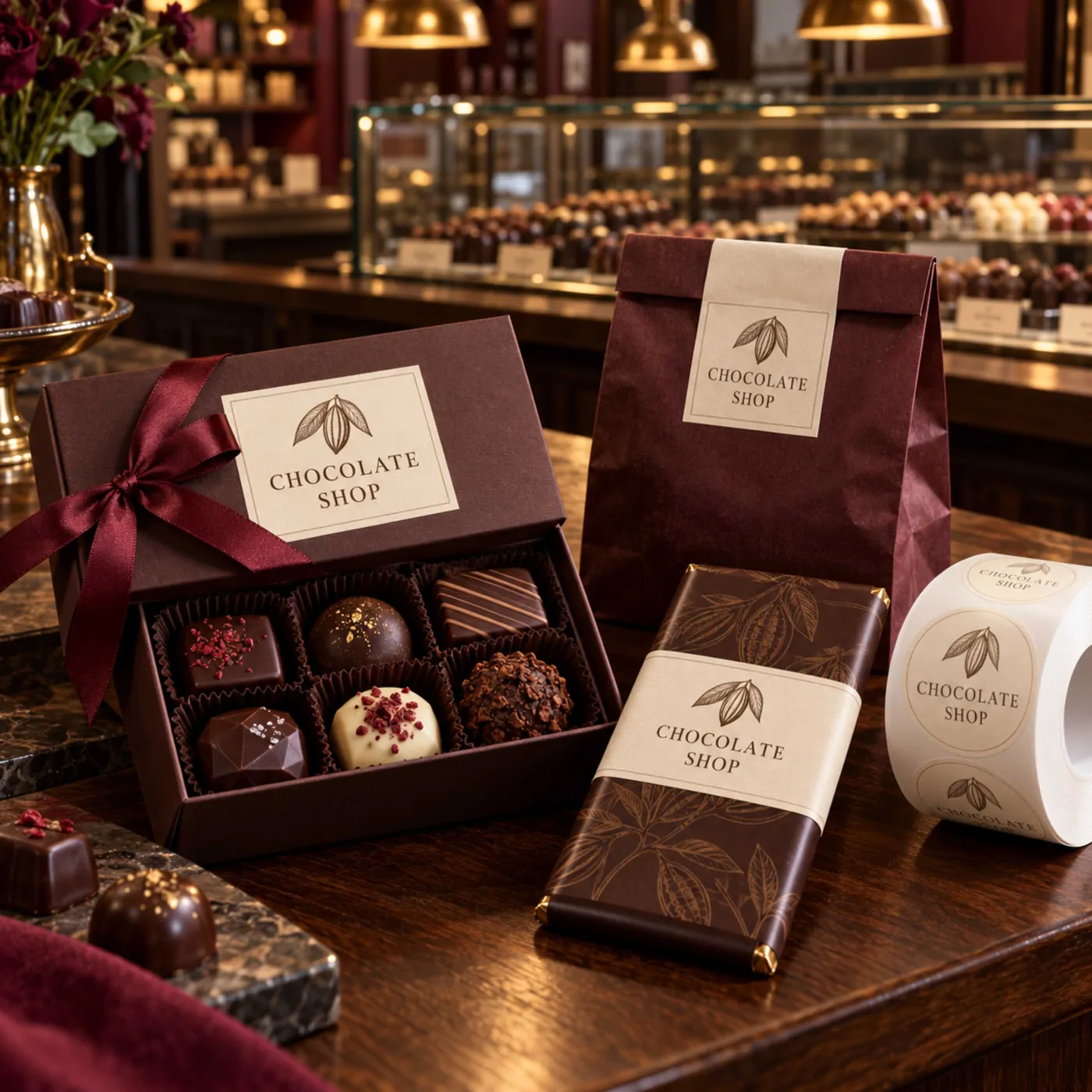 Chocolate Shop Labels