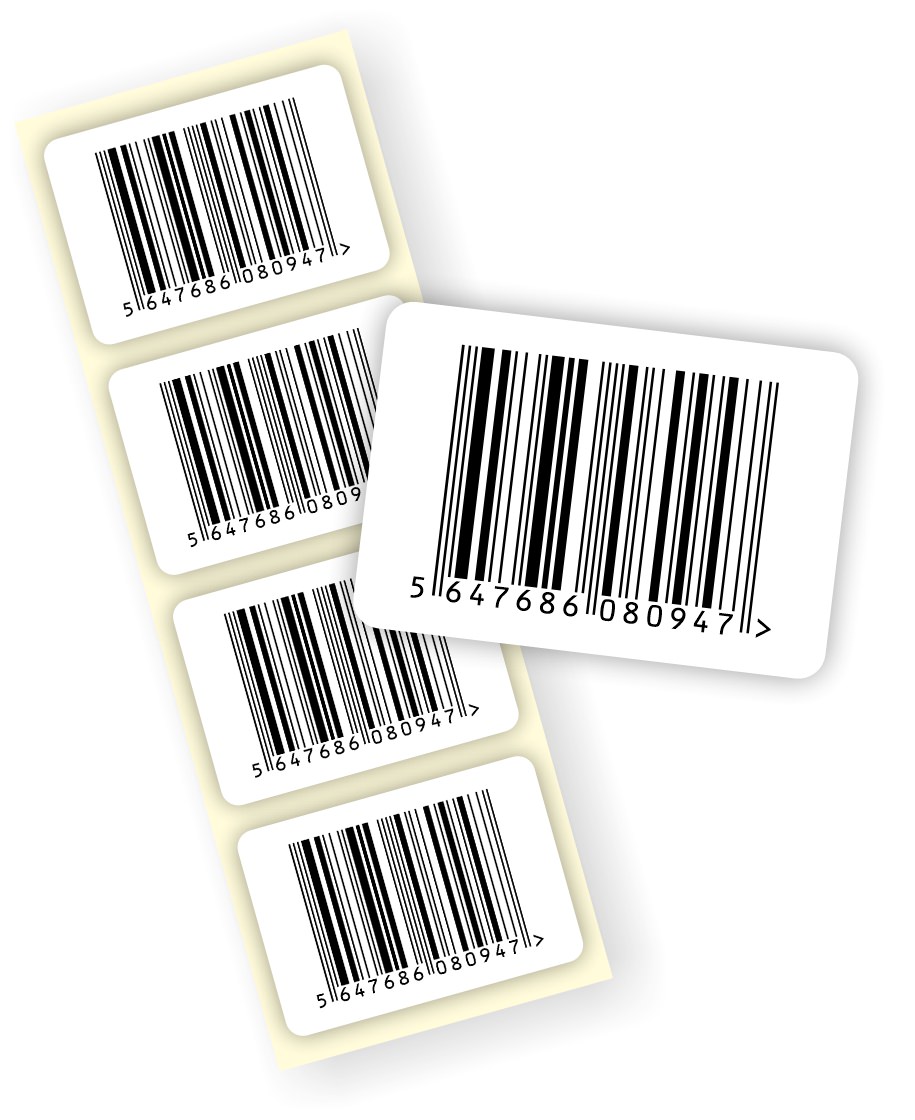 Low cost barcoded labels