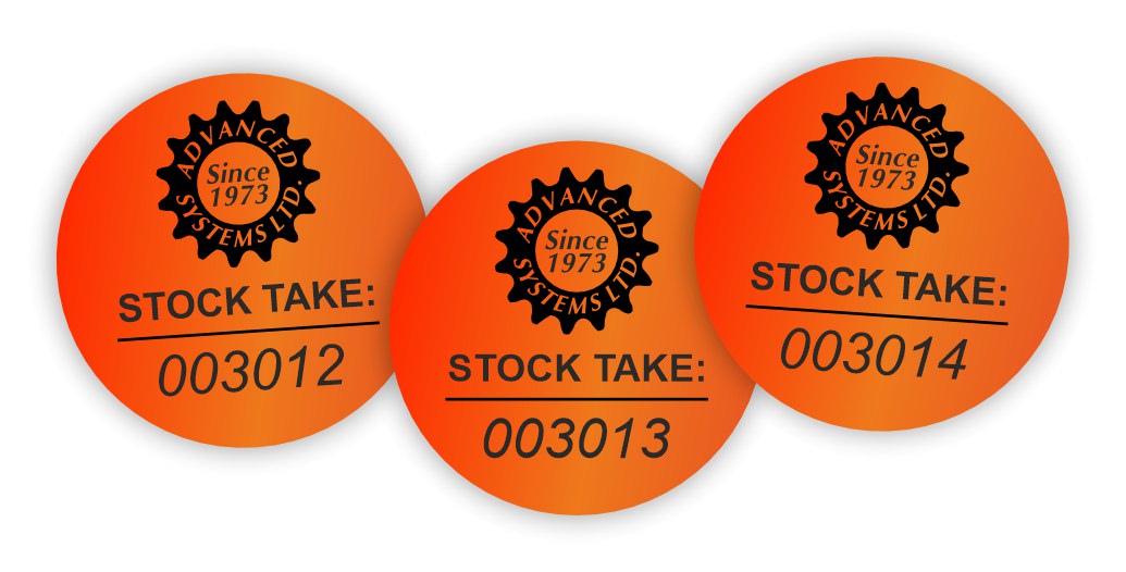 Circular numbered labels