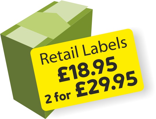 Retail Labels direct from the label printer